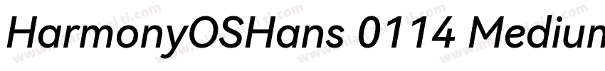 HarmonyOSHans 0114 Medium字体转换